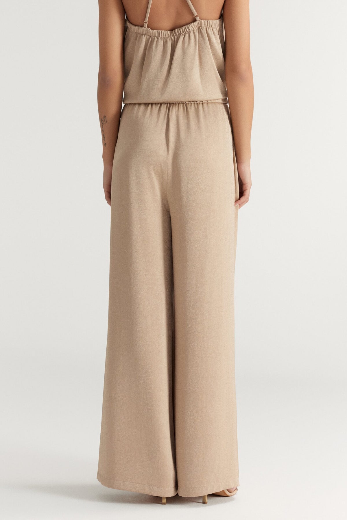BSB Satin trousers with elasticated waist