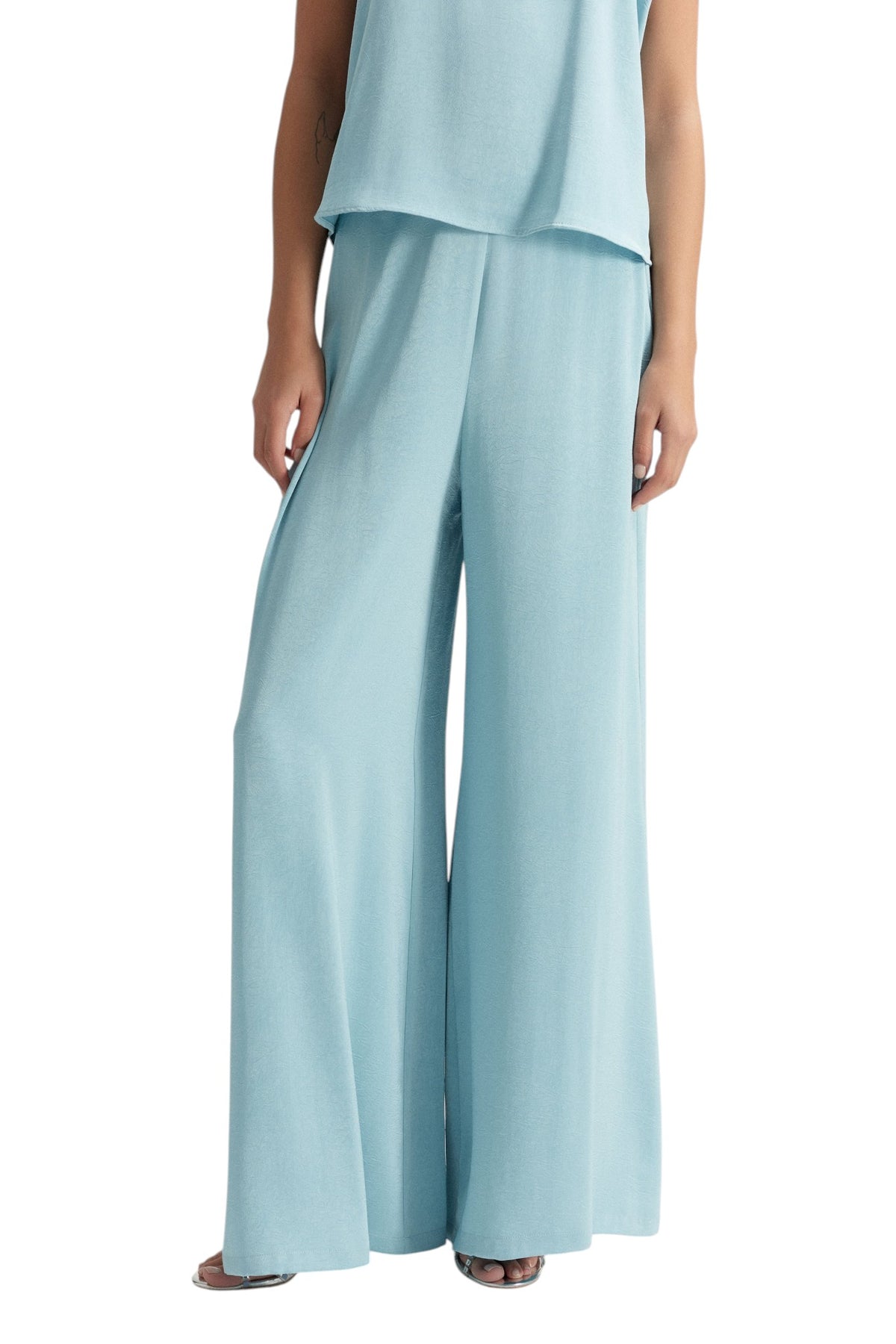 BSB Satin trousers with elasticated waist
