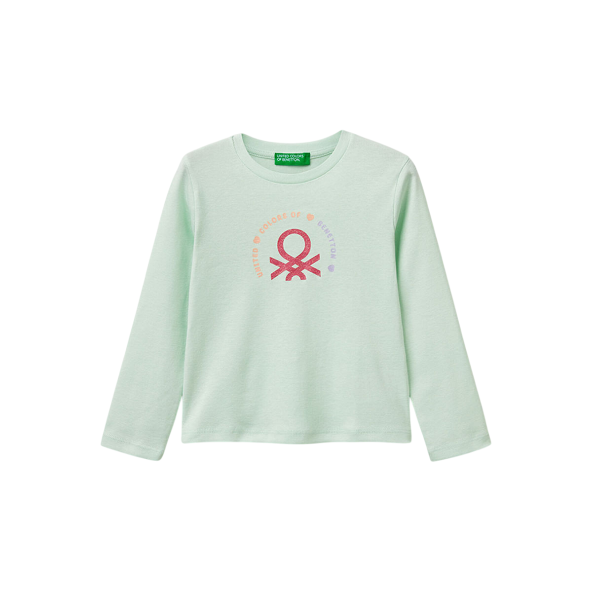 Benetton Slim Fit Glittery Print TShirt