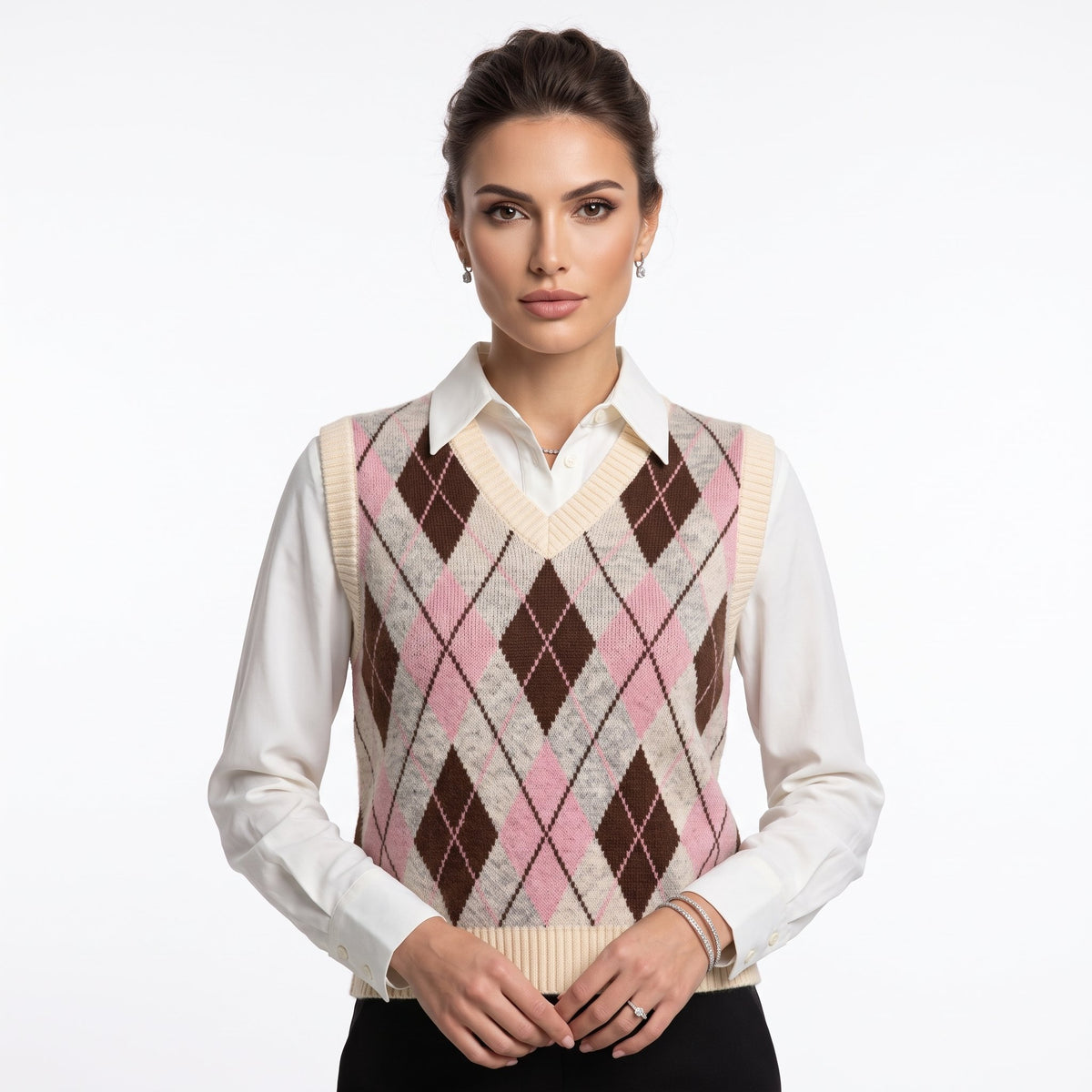 Sweater Cozy Knit Top For Layering - Multicolor
