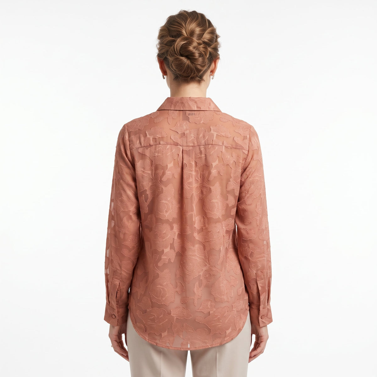 Shirt Casual Everyday Top - Brown