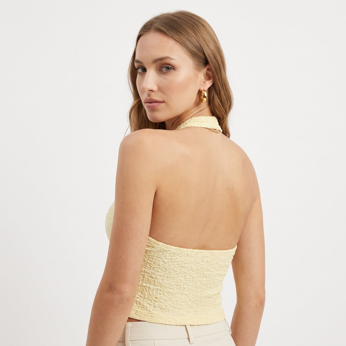 Two-Piece Set Coordinated Matching Outfit - Yellow