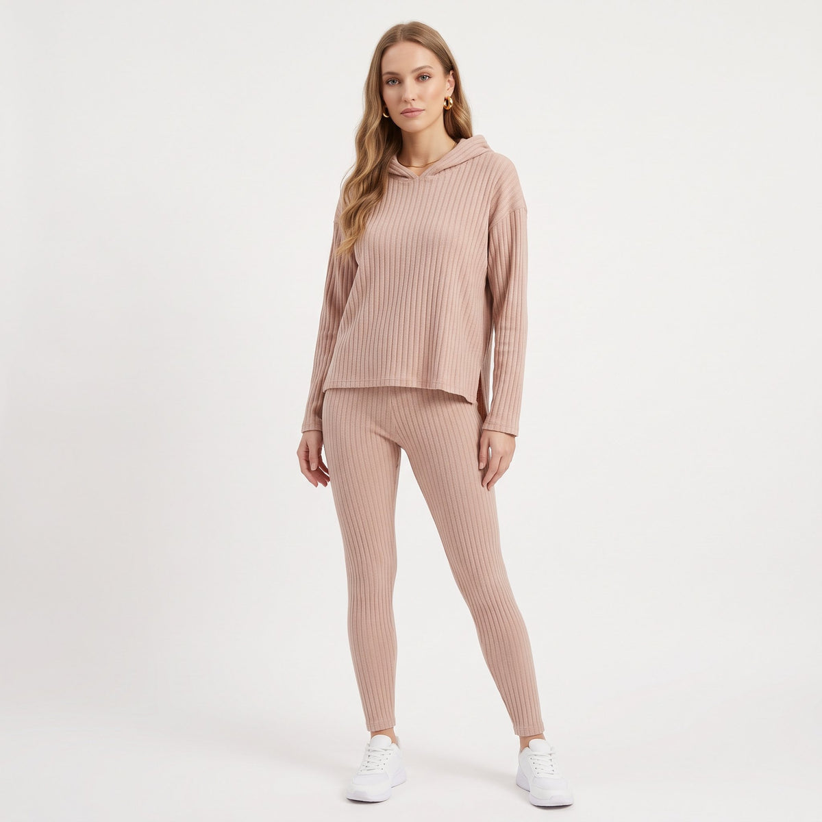 Two-Piece Set Coordinated Matching Outfit - Beige