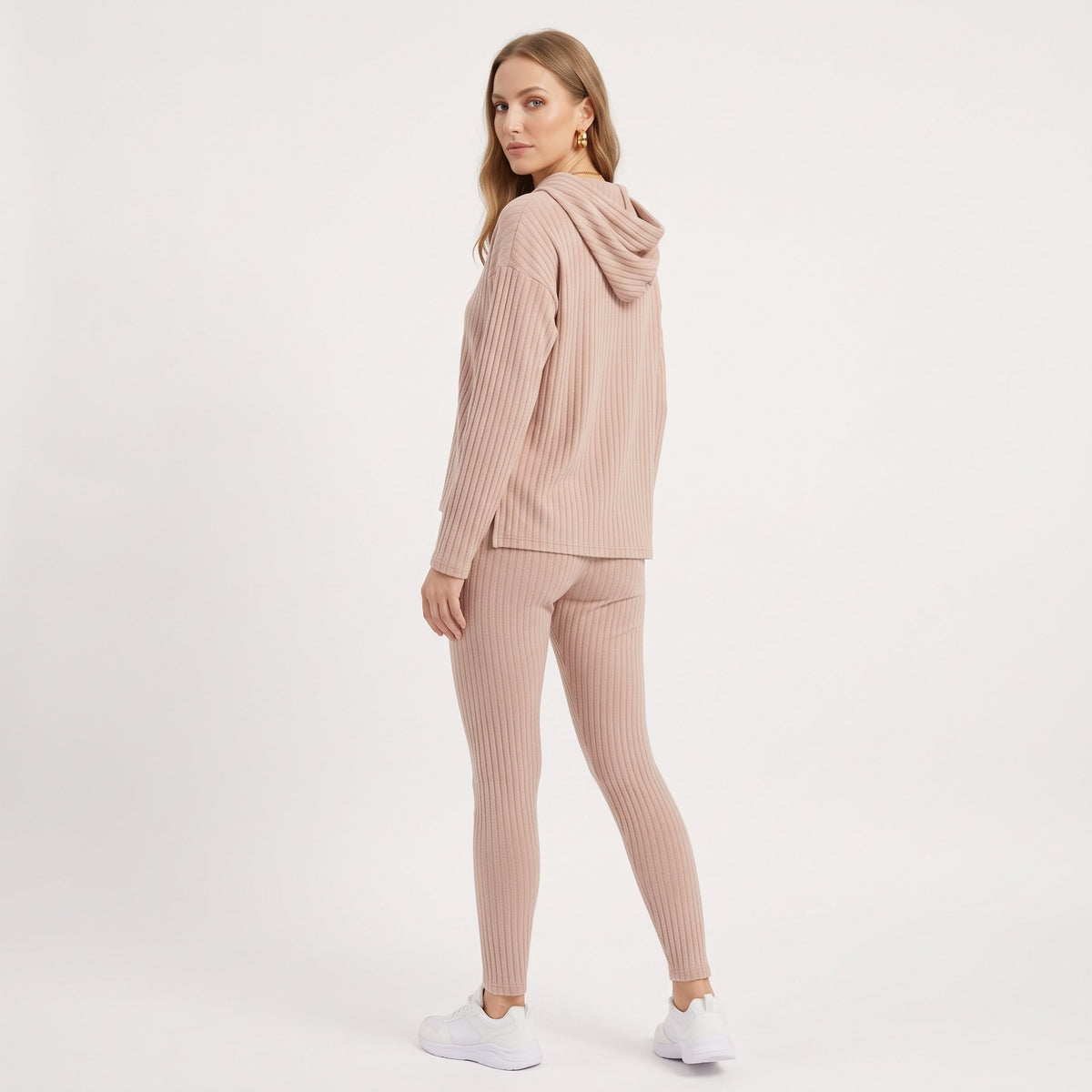 Two-Piece Set Coordinated Matching Outfit - Beige