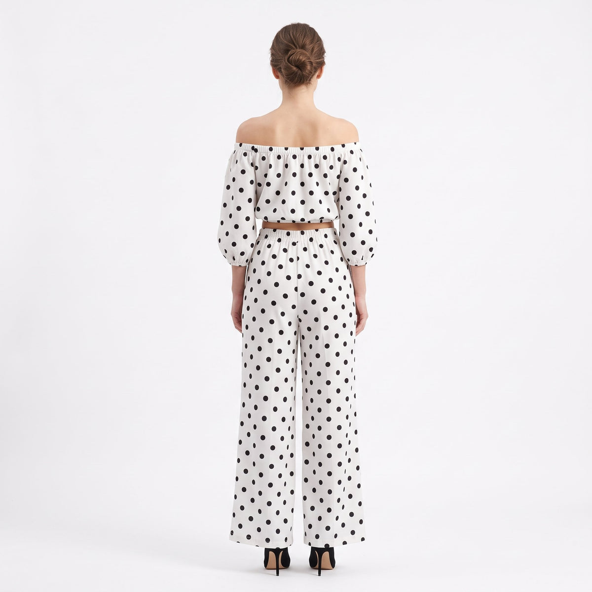 Two-Piece Set Coordinated Matching Outfit - White