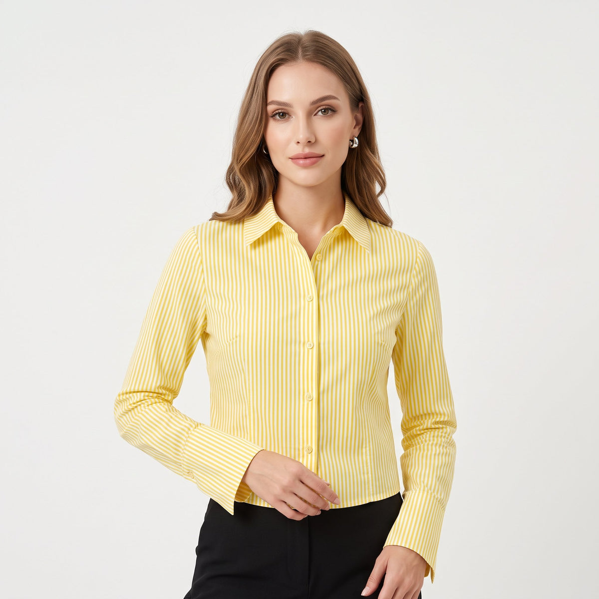 Shirt Casual Everyday Top - Yellow