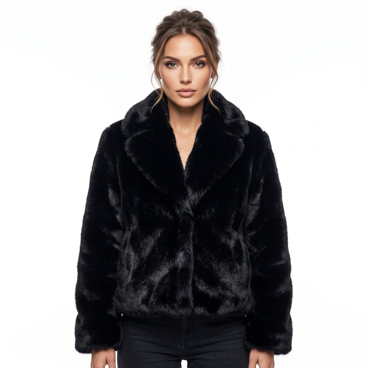 Overcoat Classic Cold-Weather Outerwear - Black