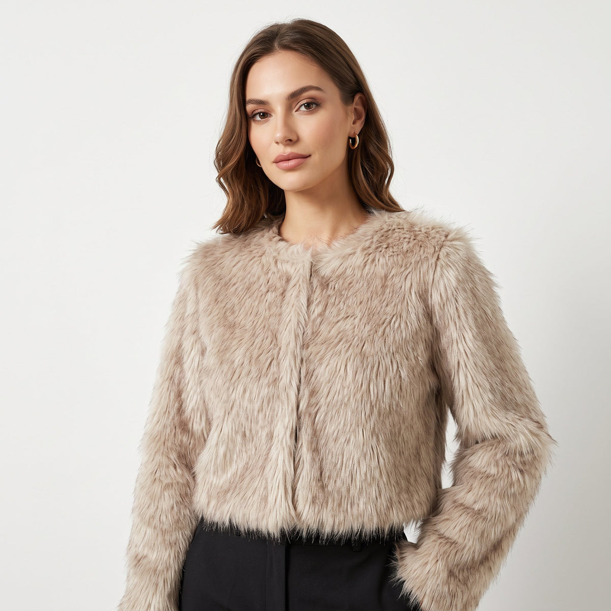 Overcoat Classic Cold-Weather Outerwear - Light Brown