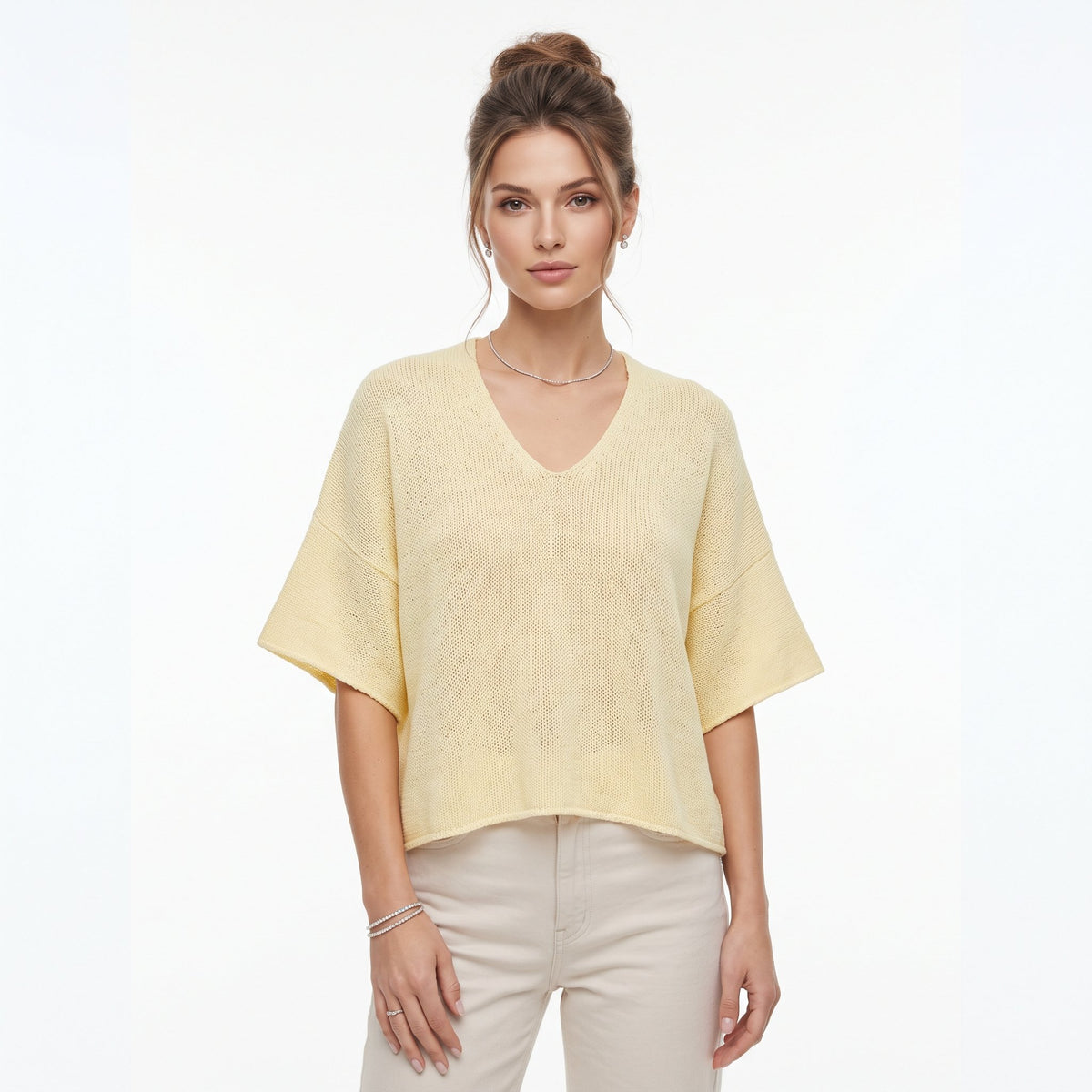 Blouse Elegant Everyday Top - Yellow