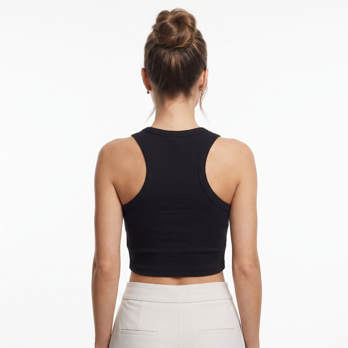 Tank Top Casual Sleeveless Top - Black