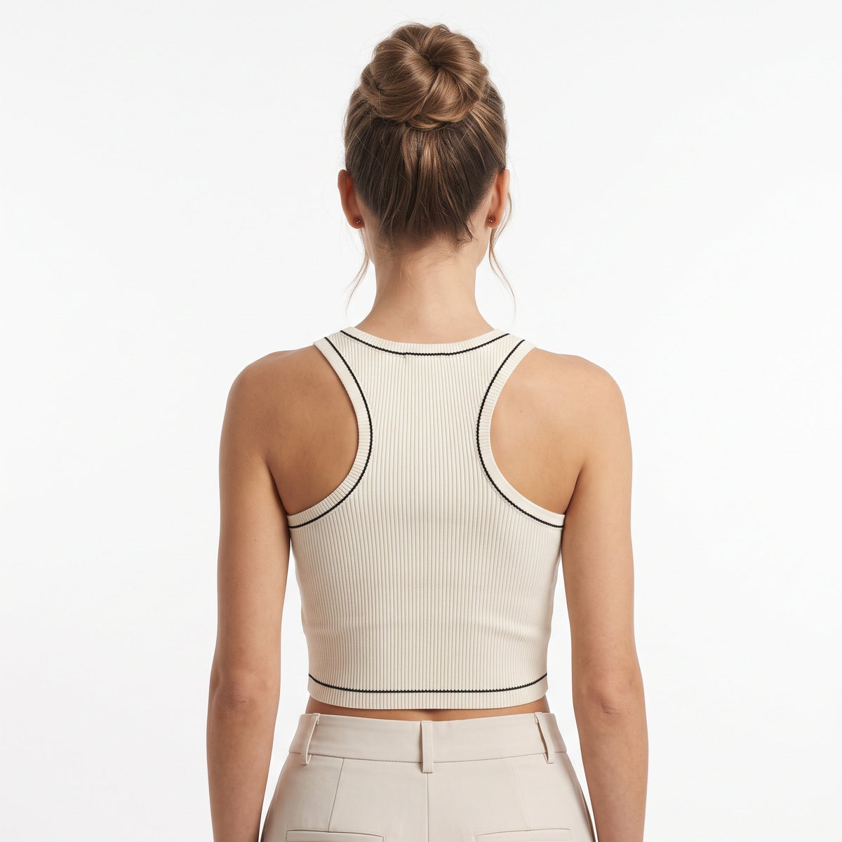 Tank Top Casual Sleeveless Top - White