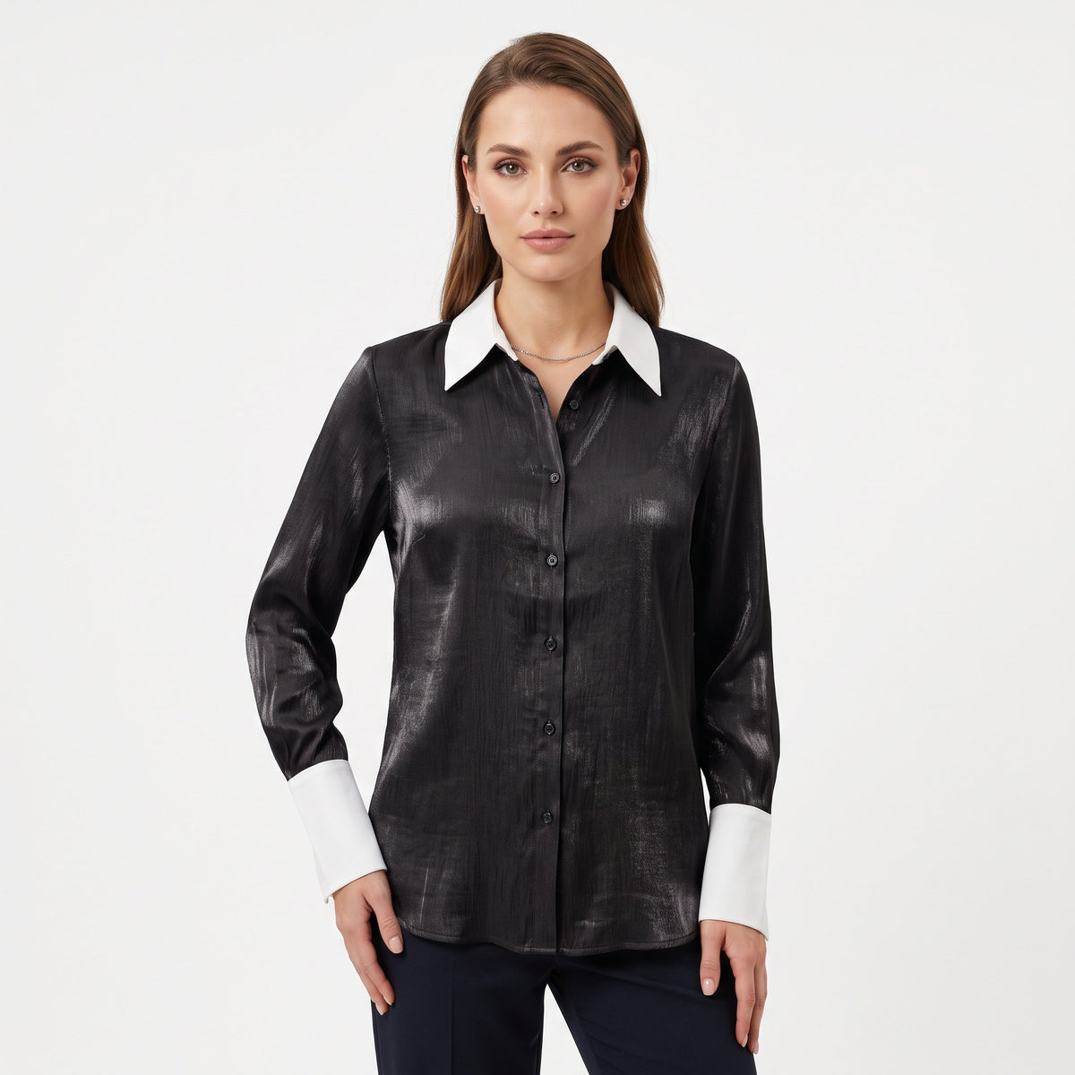 Shirt Casual Everyday Top - Black