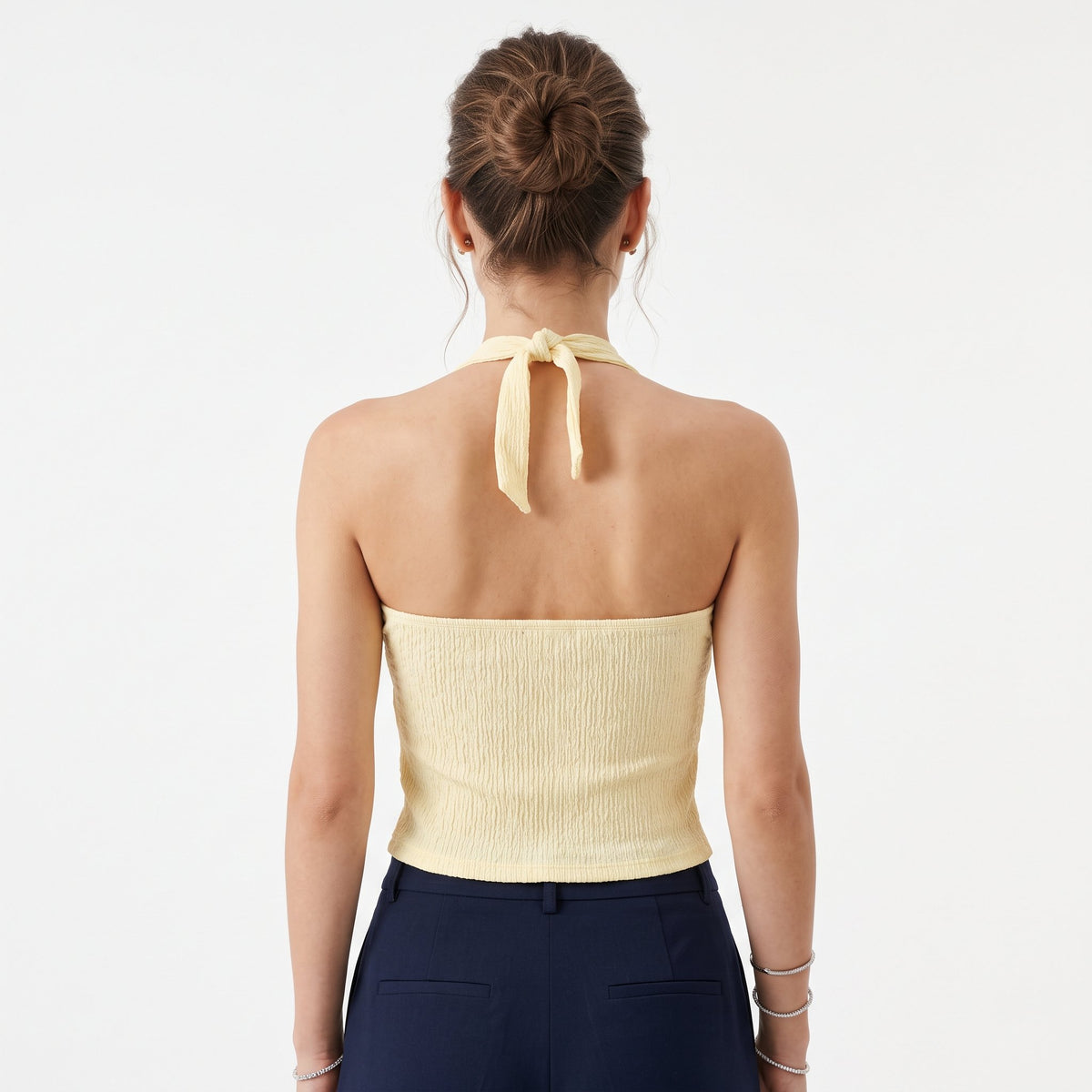 Tank Top Casual Sleeveless Top - Yellow