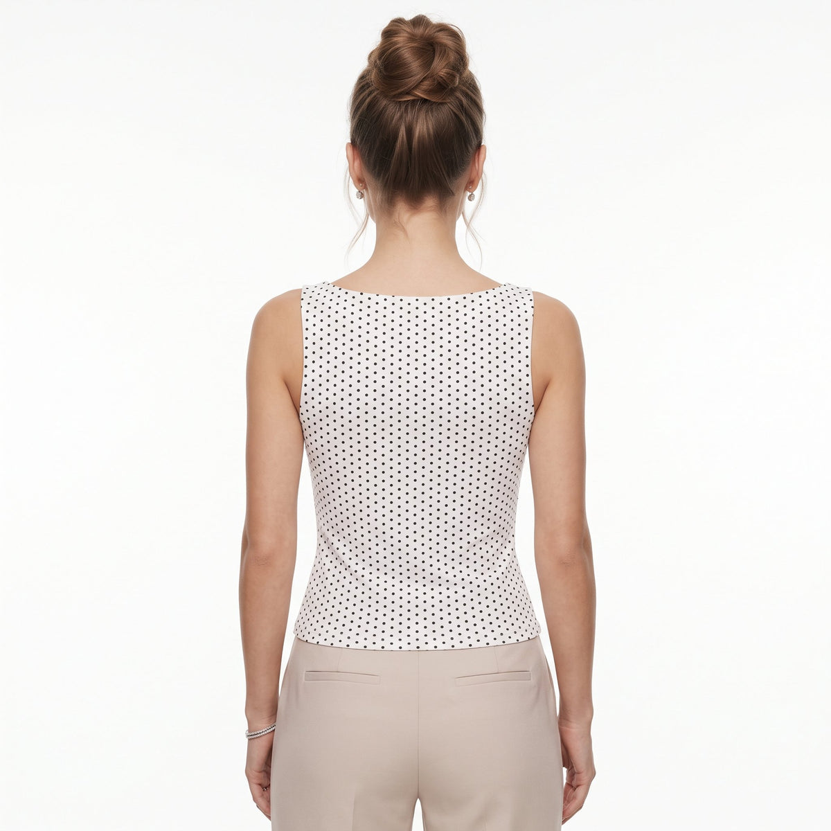 Tank Top Casual Sleeveless Top - White