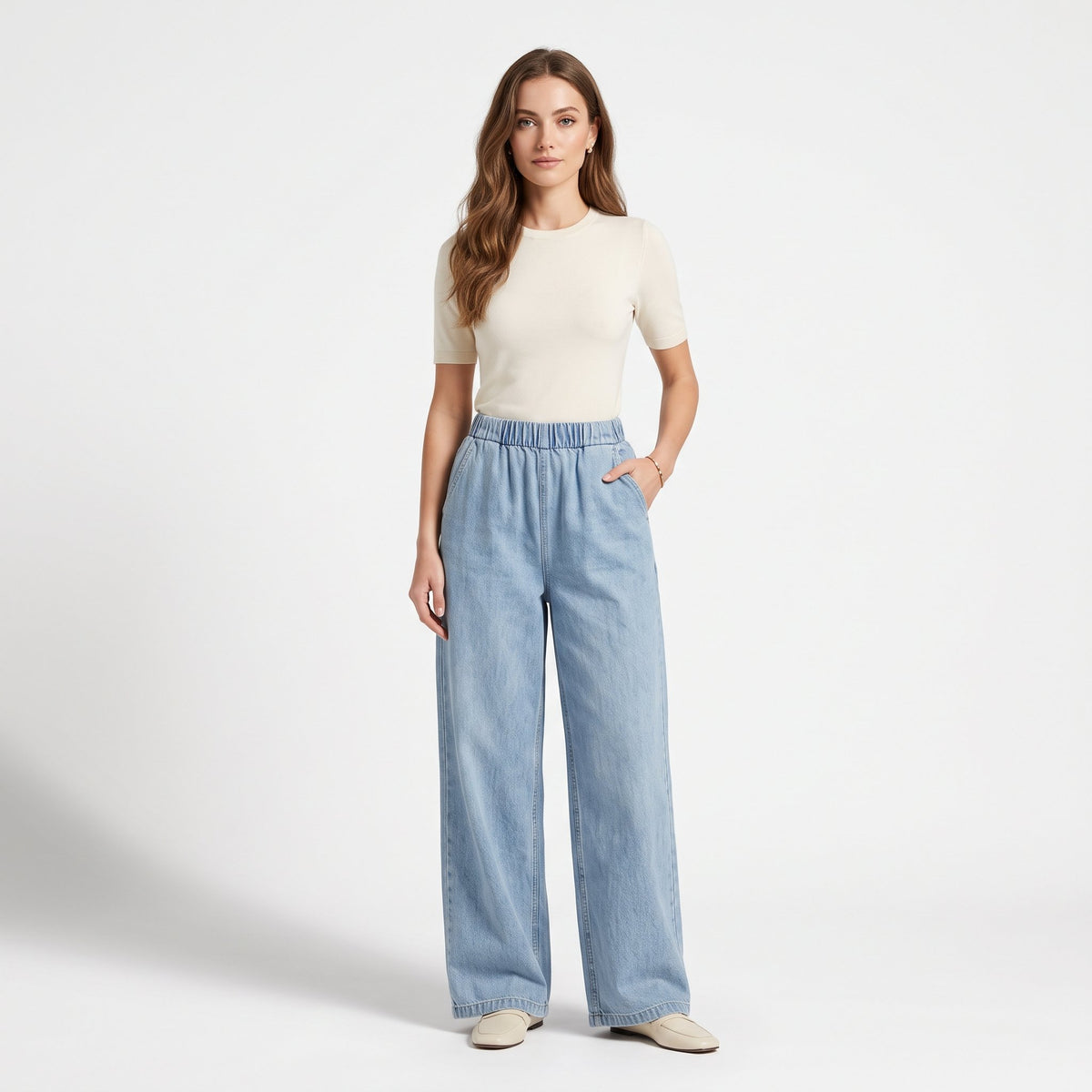 Pants Casual Everyday Bottoms - Light Blue