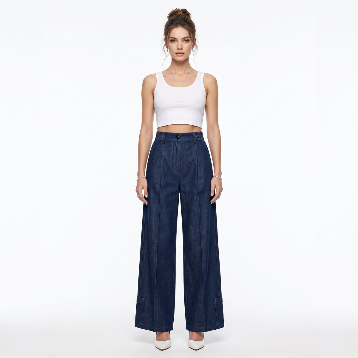 Pants Casual Everyday Bottoms - Dark Blue