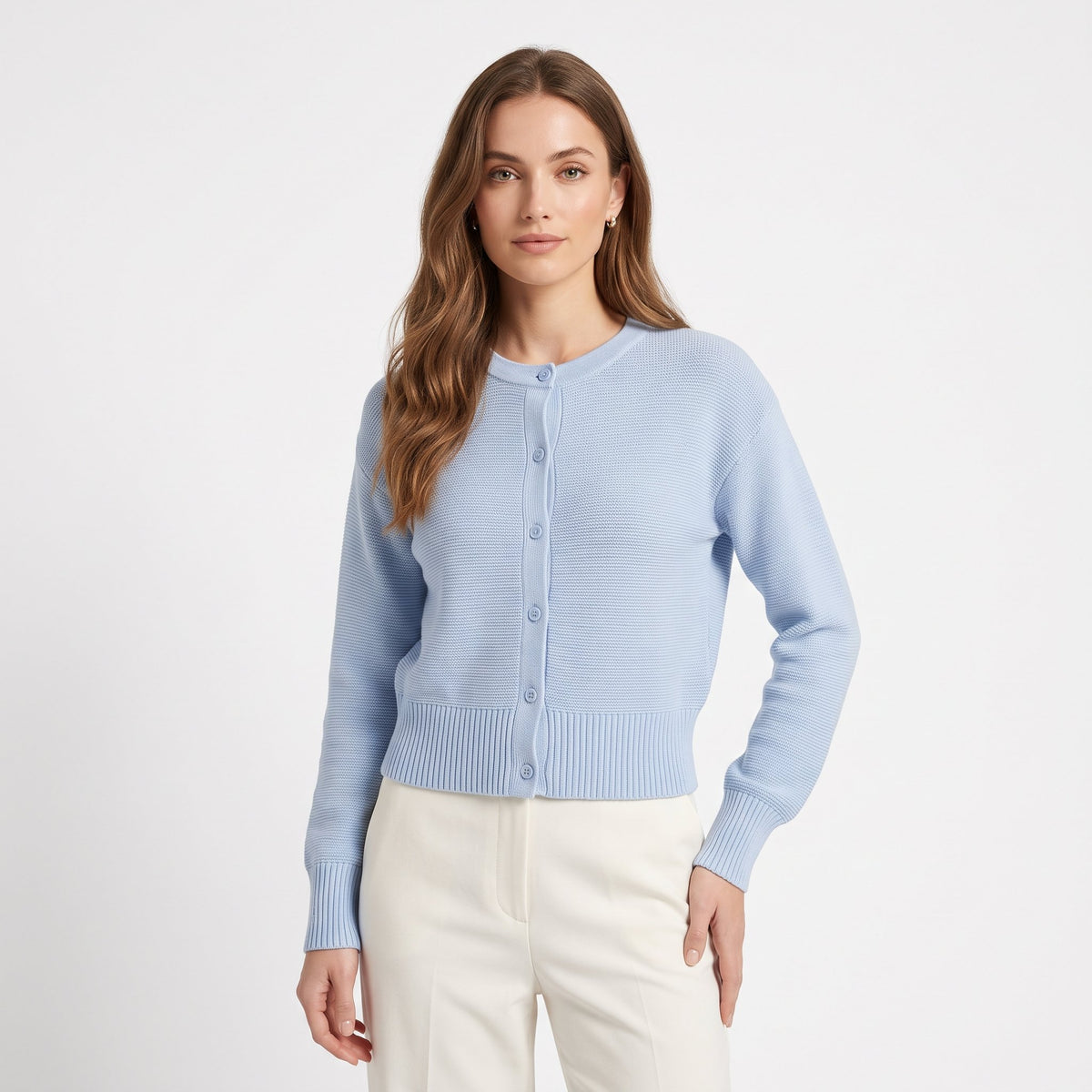 Cardigan Soft Knit Layering Piece - Blue