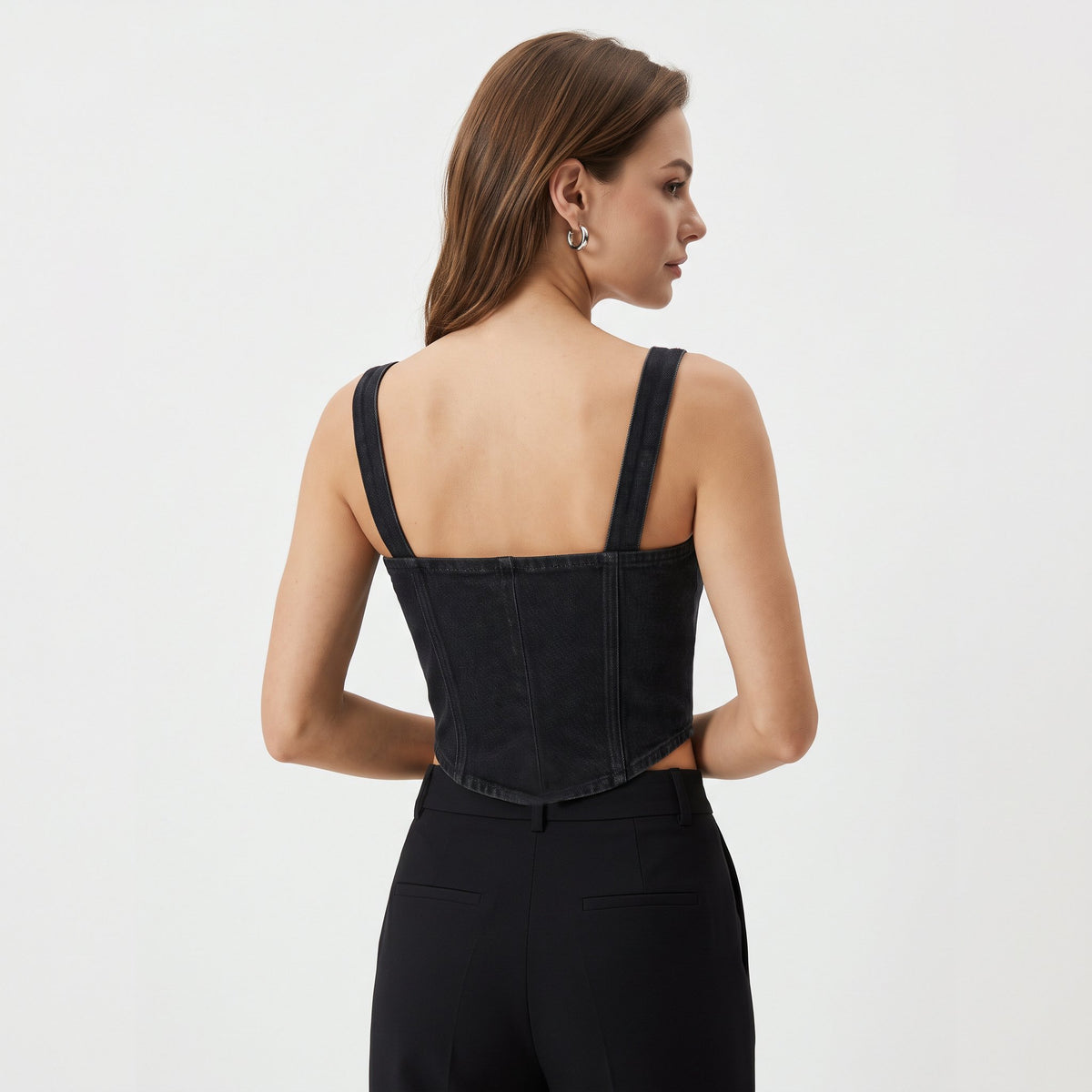 Tank Top Casual Sleeveless Top - Black