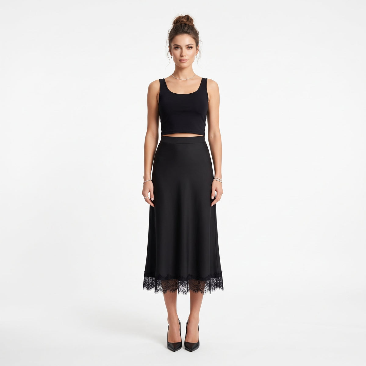 Skirt Stylish Everyday Bottoms - Black