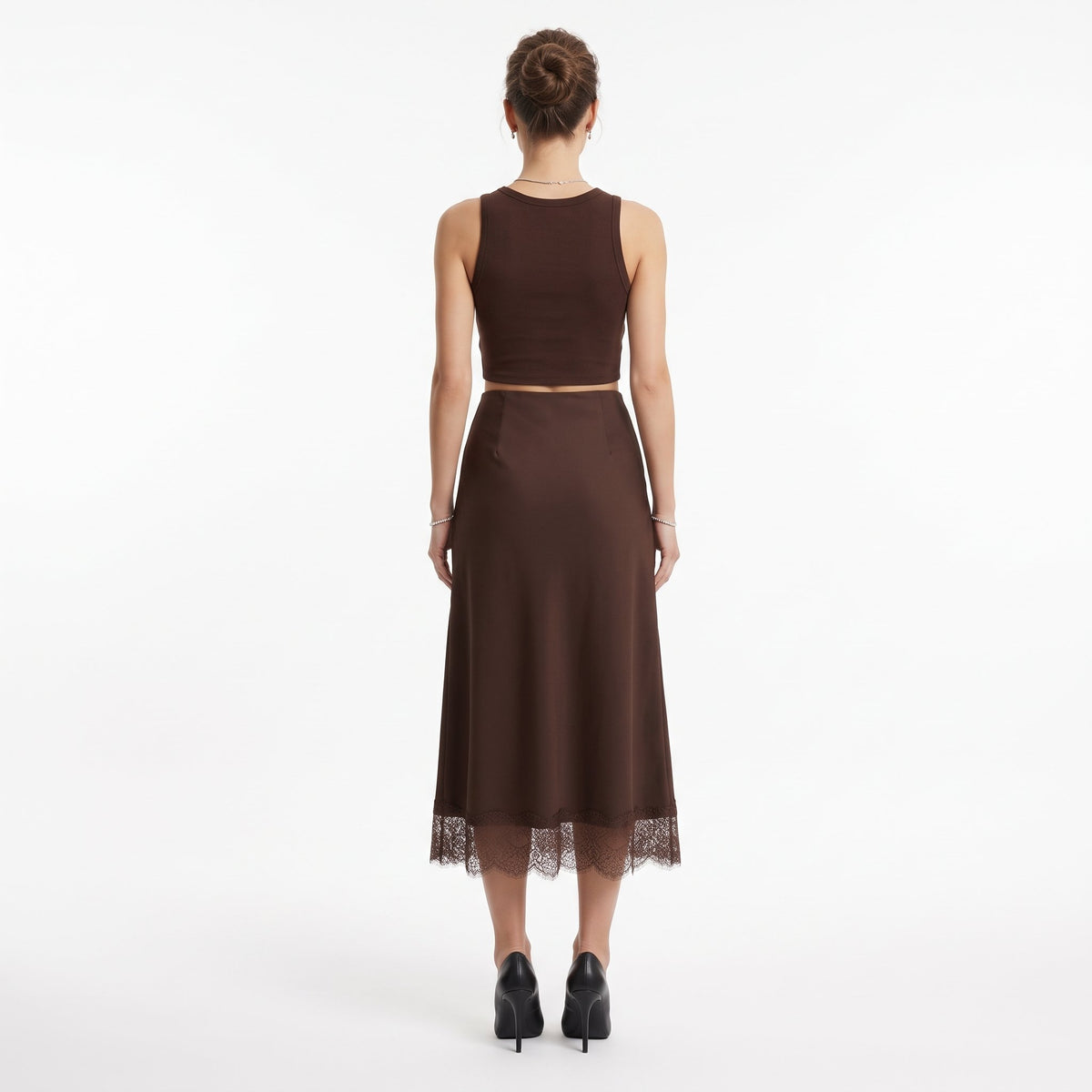 Skirt Stylish Everyday Bottoms - Brown