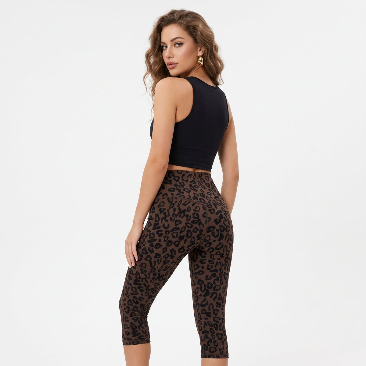 Leggings Comfortable Activewear Bottoms - Leopard Print