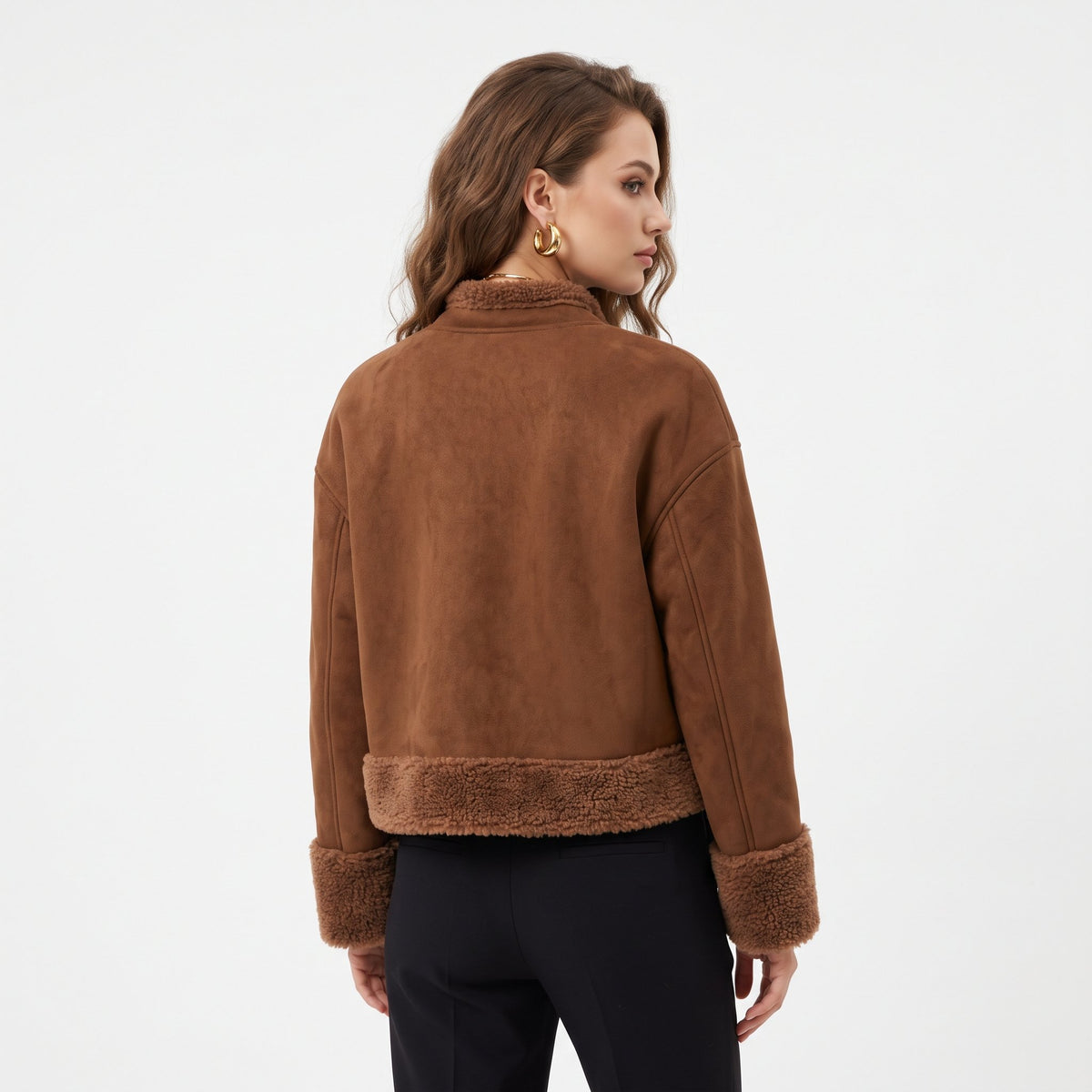 Overcoat Classic Cold-Weather Outerwear - Brown