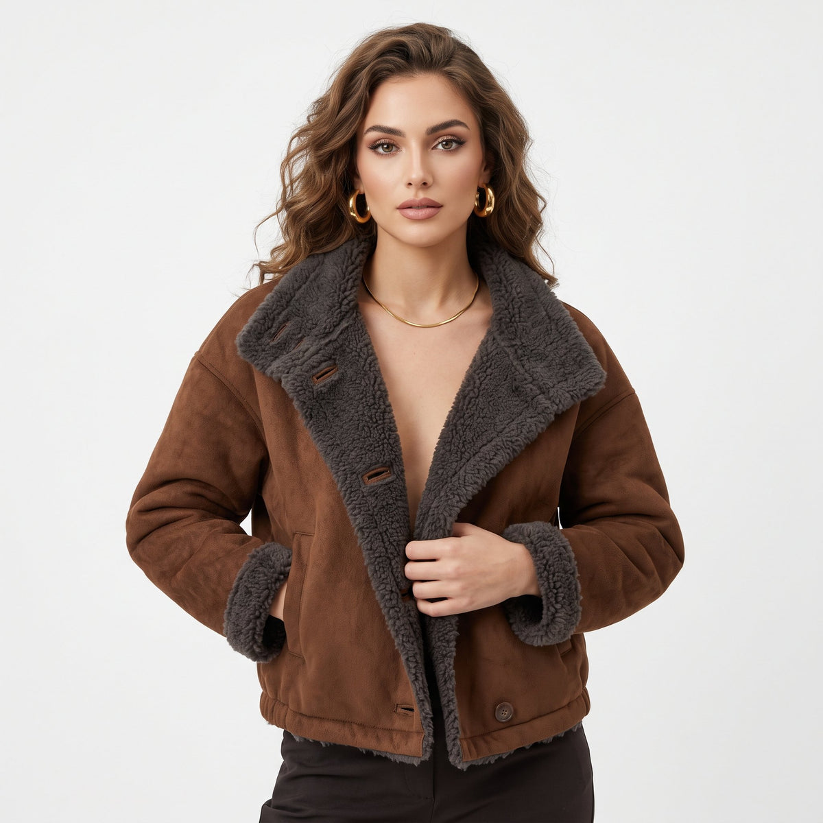 Overcoat Classic Cold-Weather Outerwear - Gray