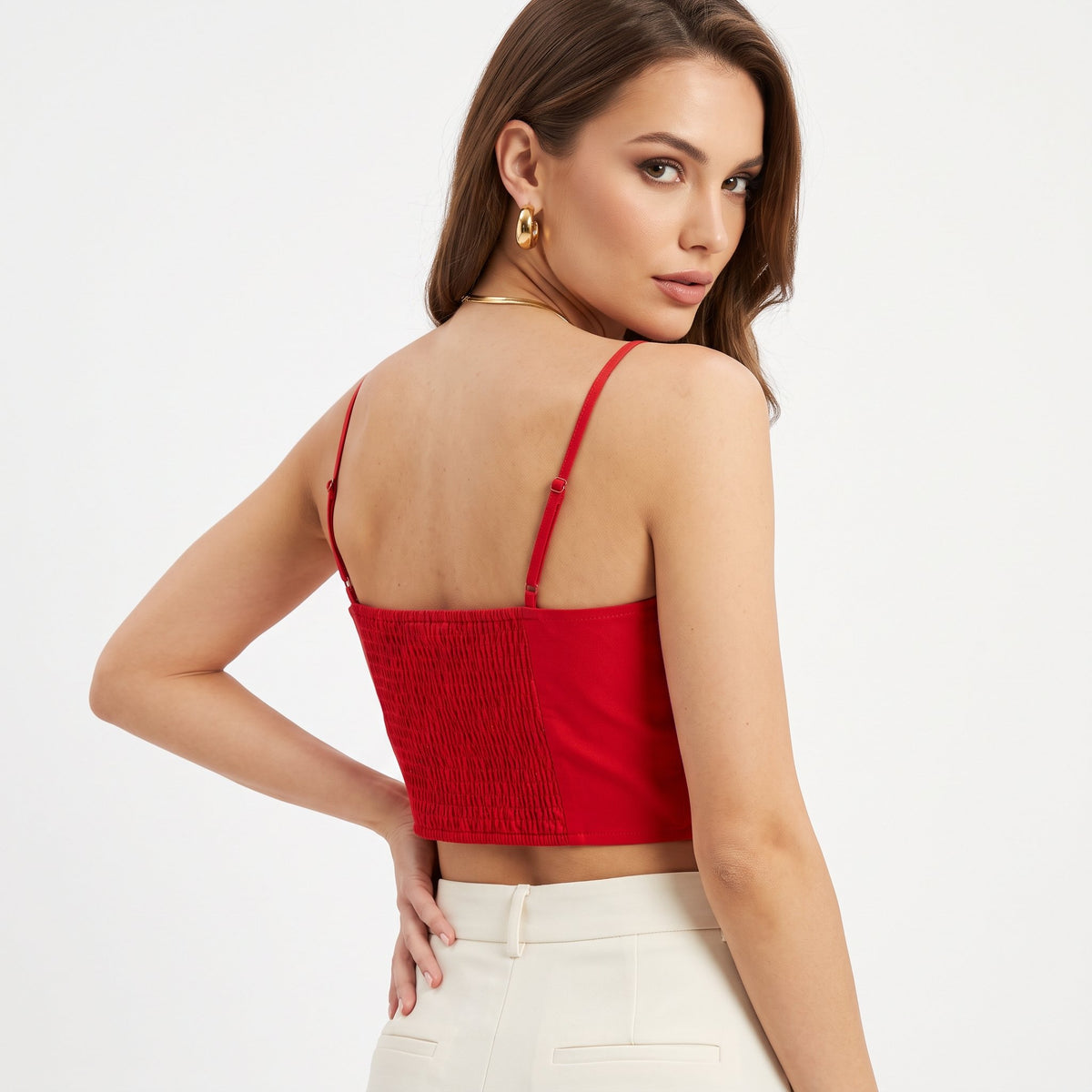 Tank Top Casual Sleeveless Top - Burgundy