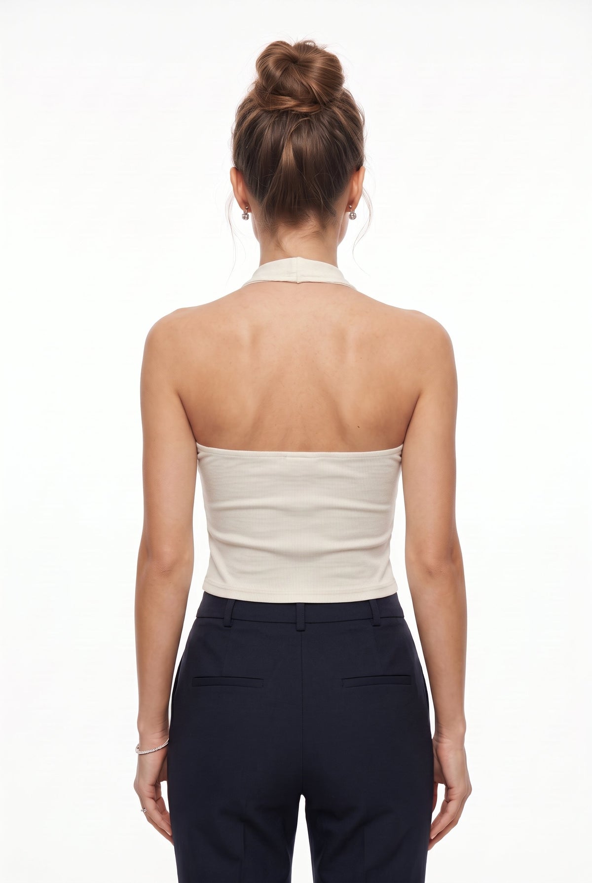 Tank Top Casual Sleeveless Top - Beige