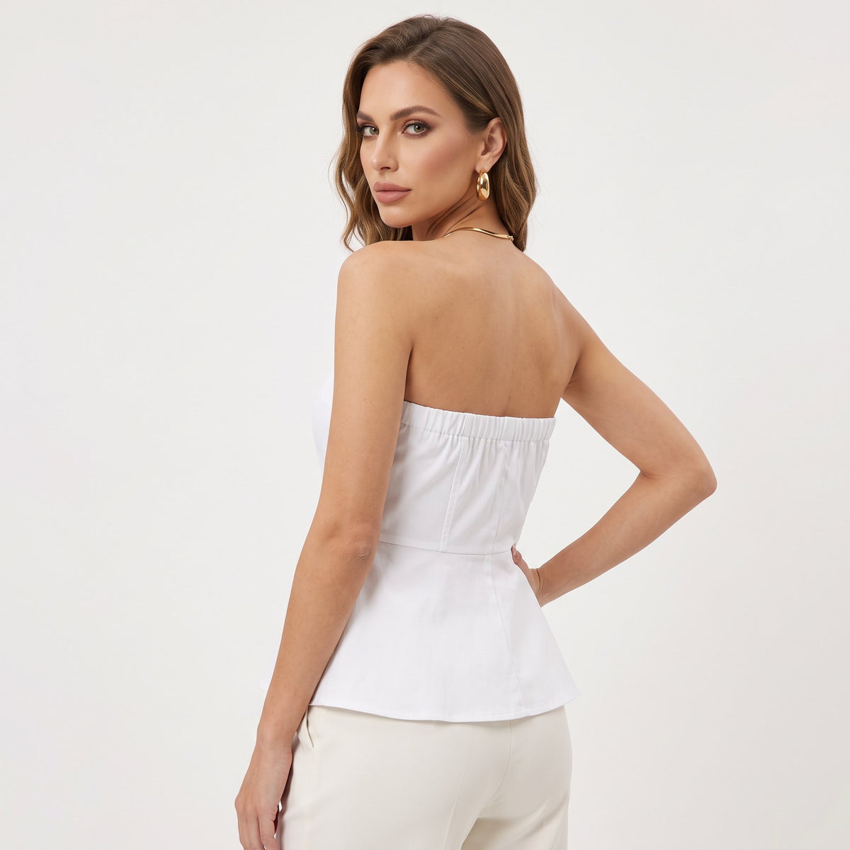 Tank Top Casual Sleeveless Top - White