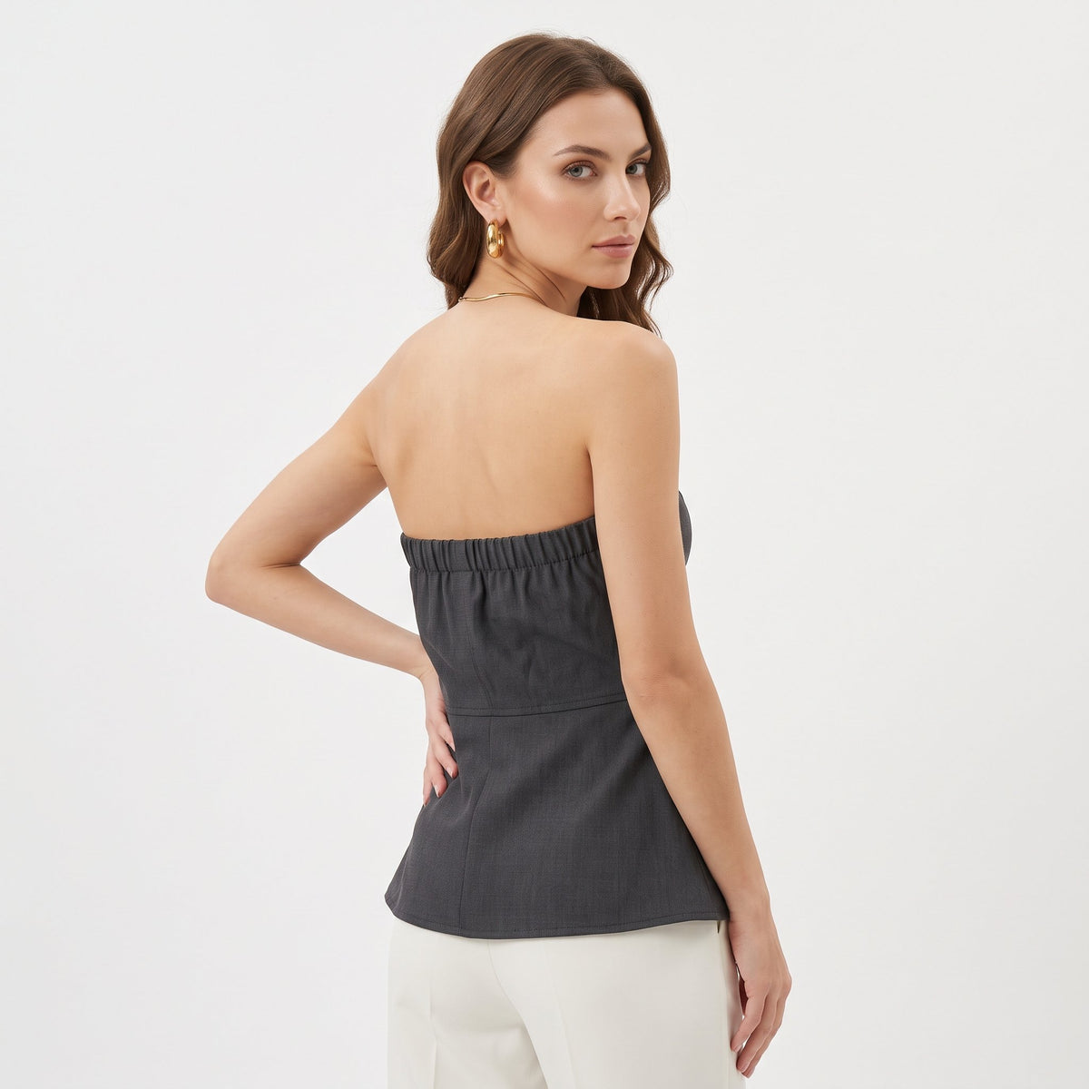 Tank Top Casual Sleeveless Top - Dark Gray