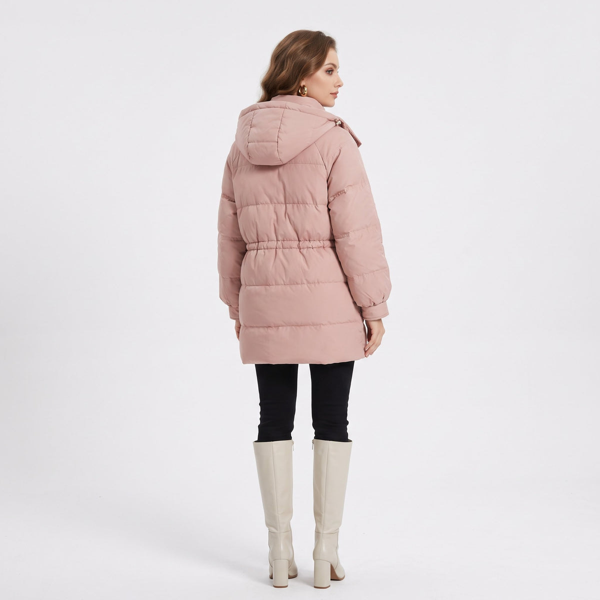 Puffer Jacket Warm Padded Winter Outerwear - Pink