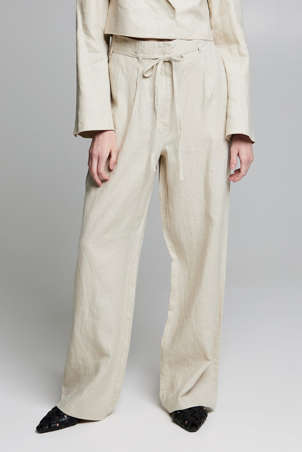 BSB Linen Wide Leg Trousers