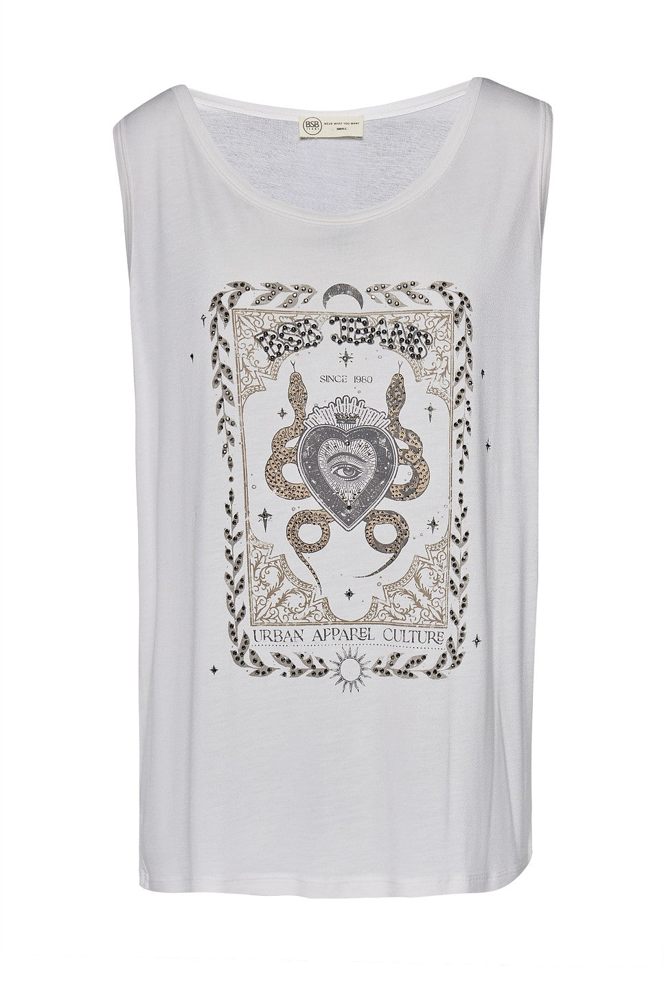 BSB Sleeveless Blouse With Print