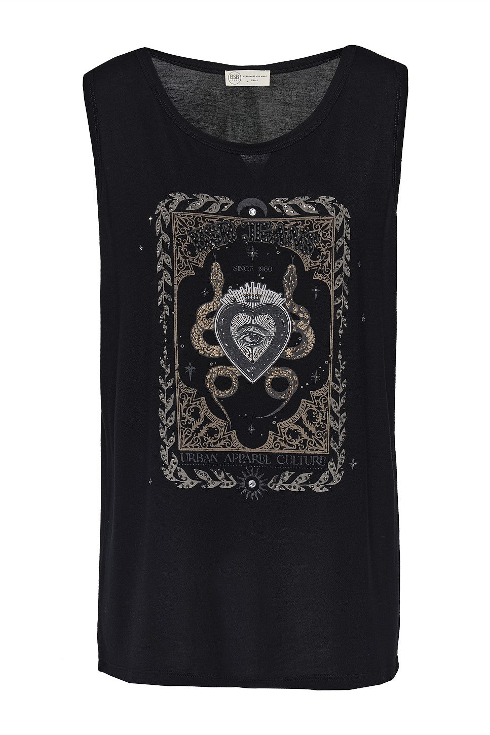 BSB Sleeveless Blouse With Print