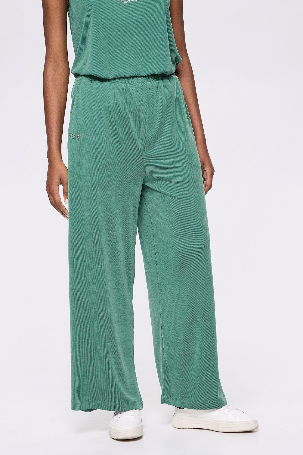 BSB Ribbed Trousers In Loose Knit