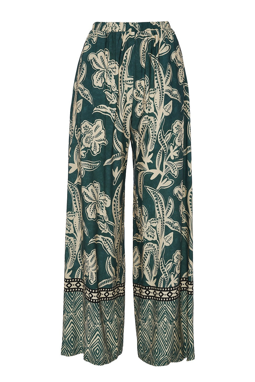 BSB Printed Wide-Leg Trousers