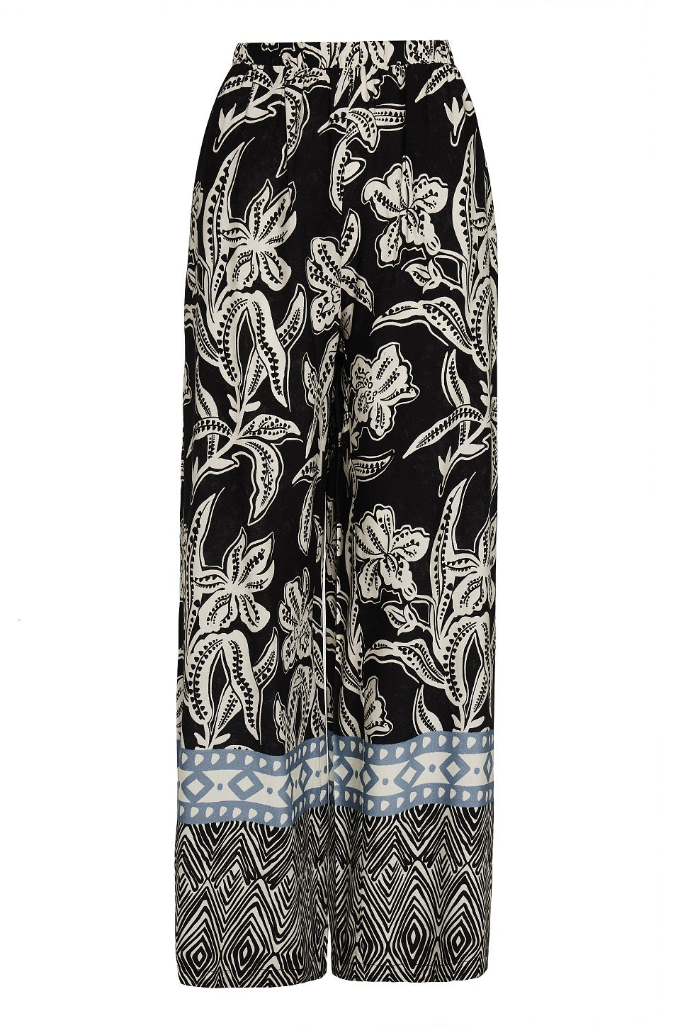 BSB Printed Wide-Leg Trousers
