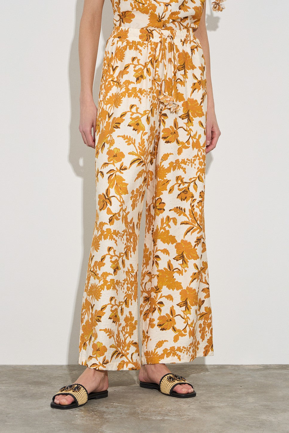 BSB Floral pants with rhinestones