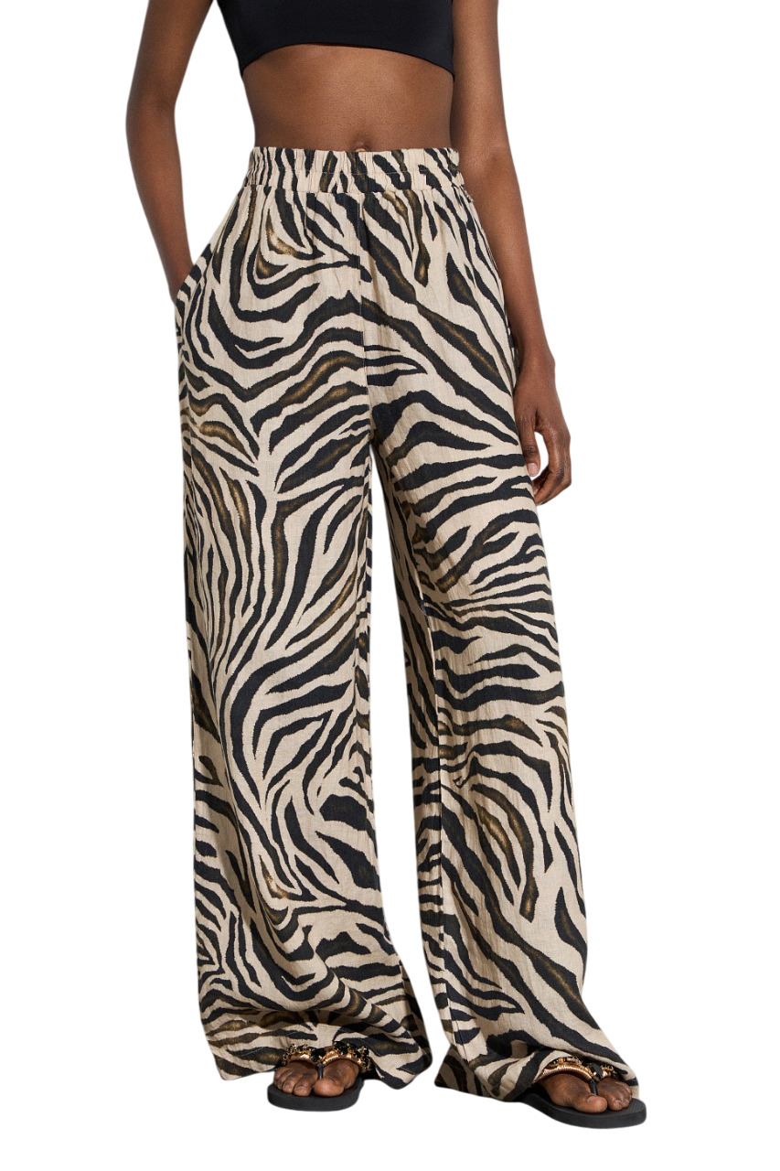 BSB Linen zebra pants
