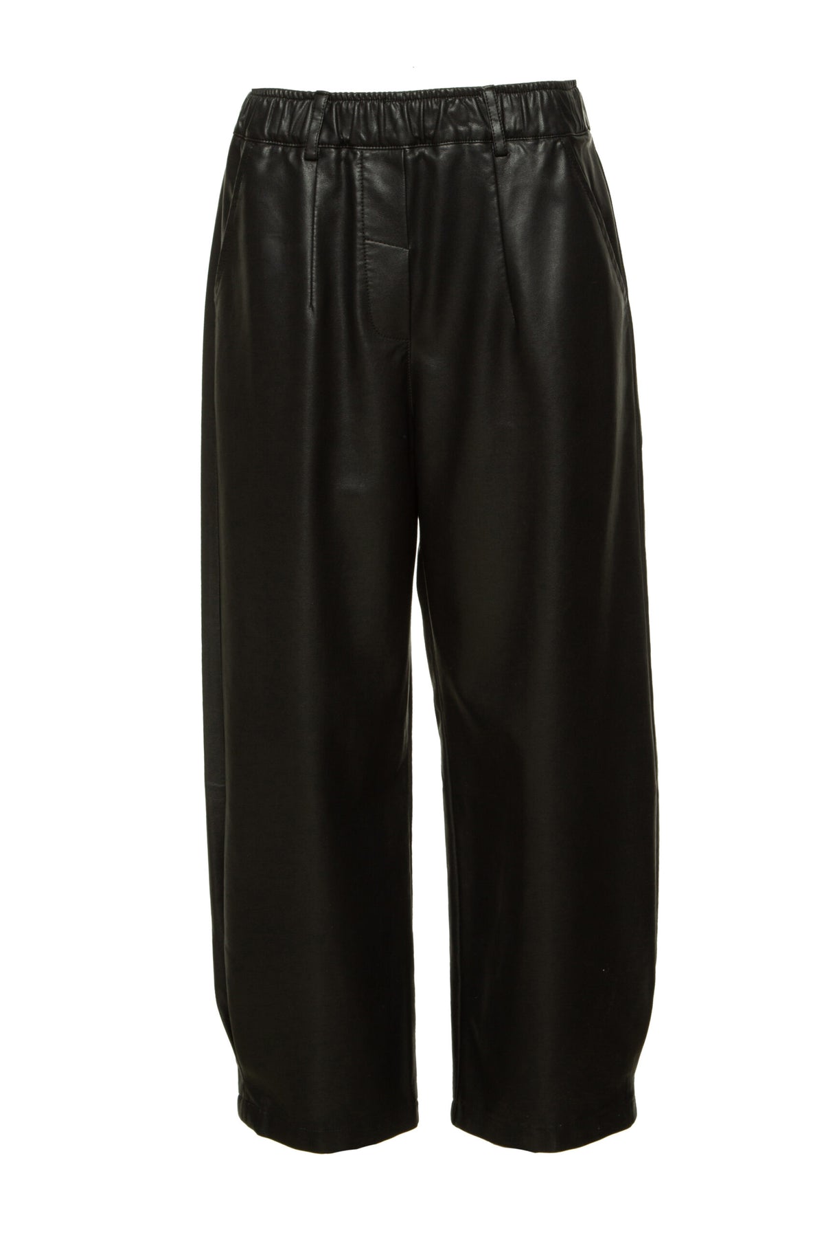 BSB Leather look pants with elastic band on the waist