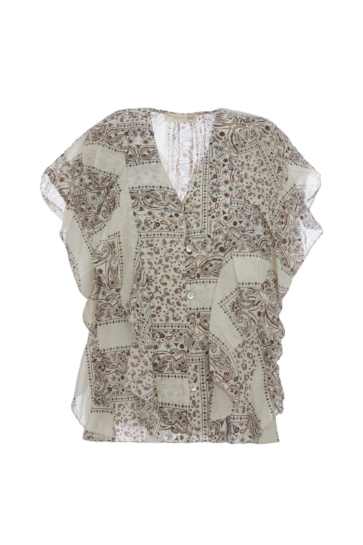 BSB Printed shirt with short sleeves