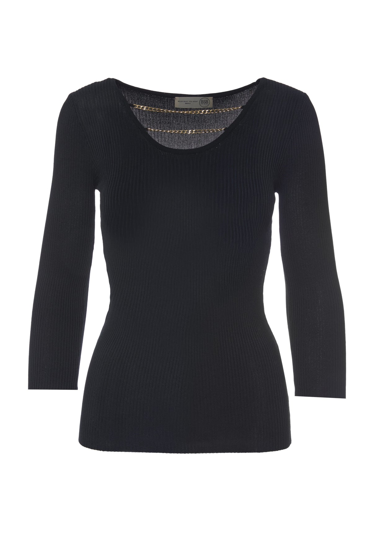 BSB Rib top with 3/4 sleeves