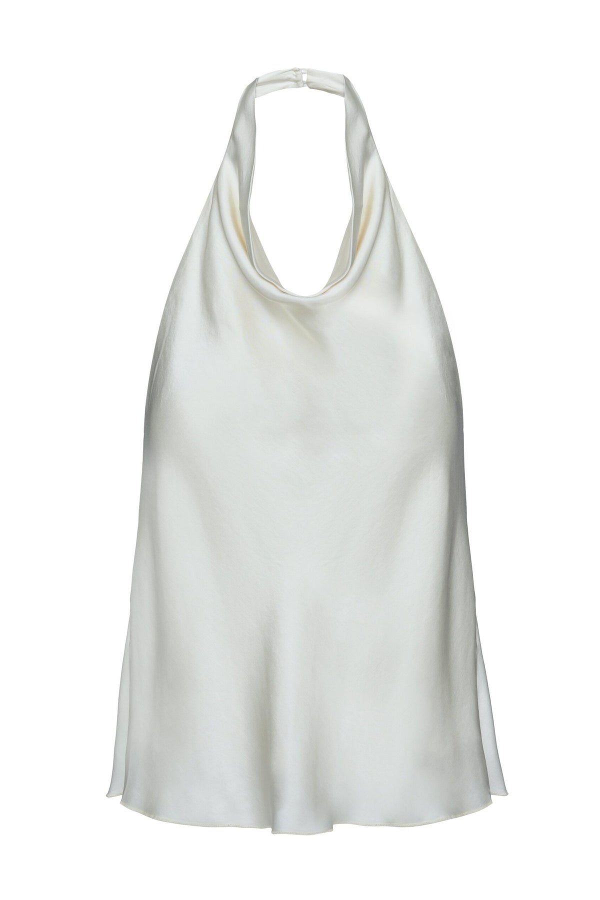 BSB Backless draped satin top