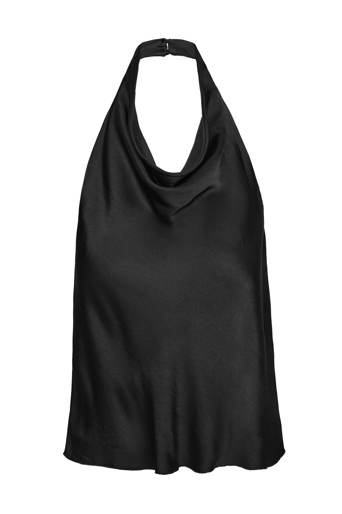 BSB Backless draped satin top