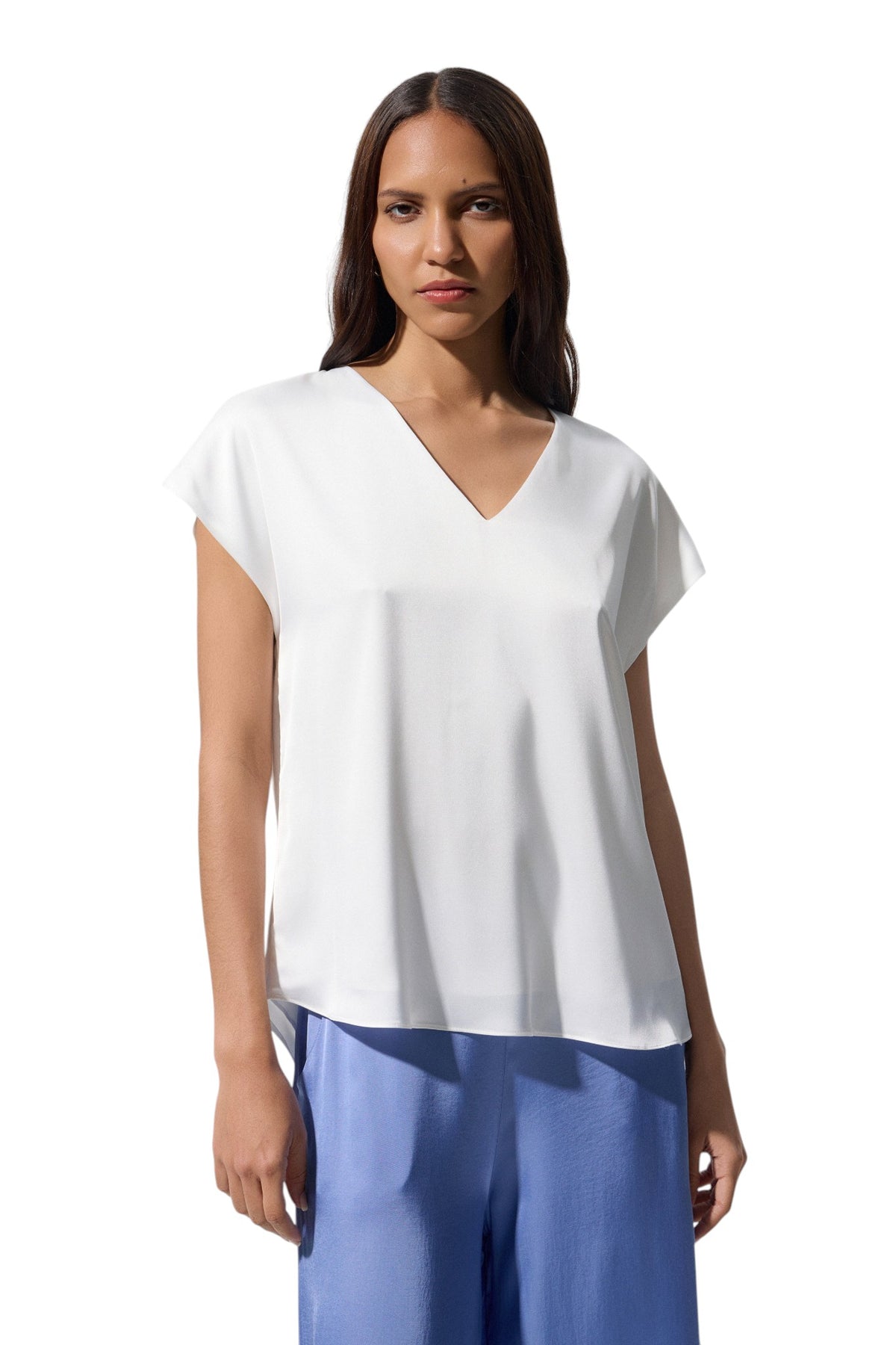 BSB Satin V-neck blouse