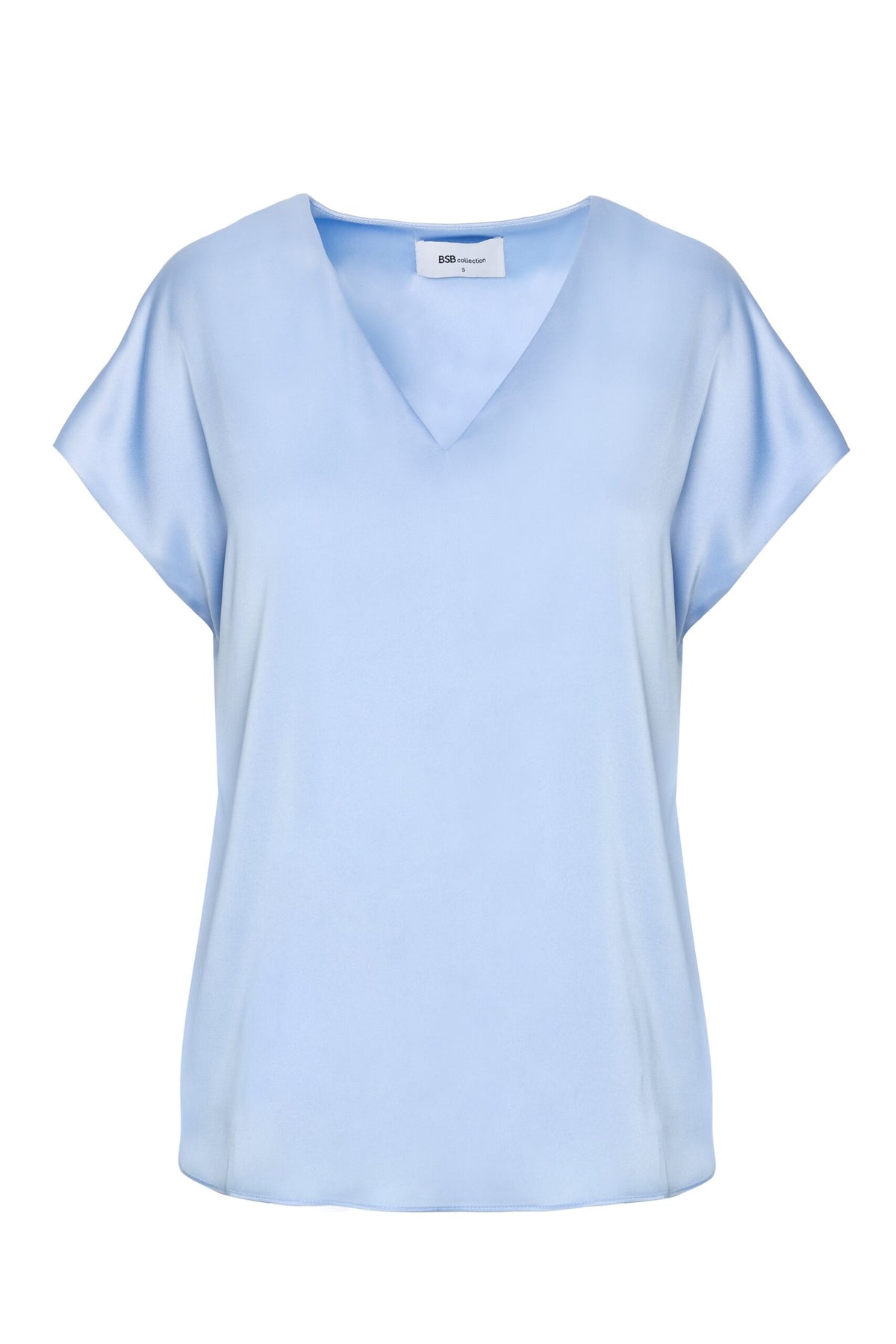 BSB Satin V-neck blouse