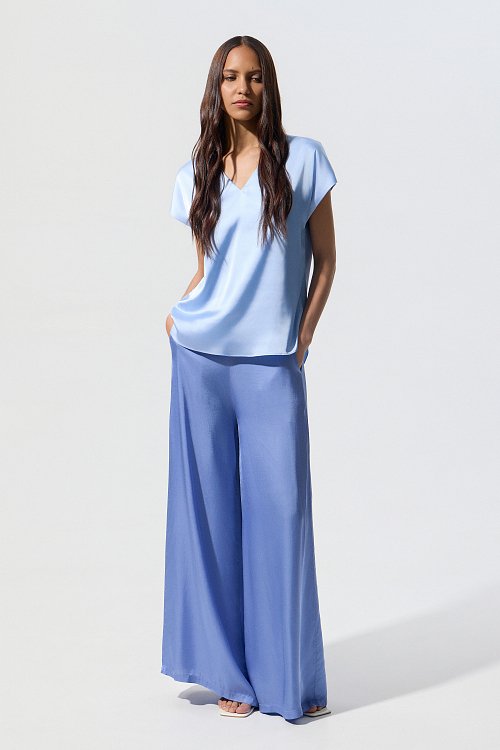 BSB Satin V-neck blouse