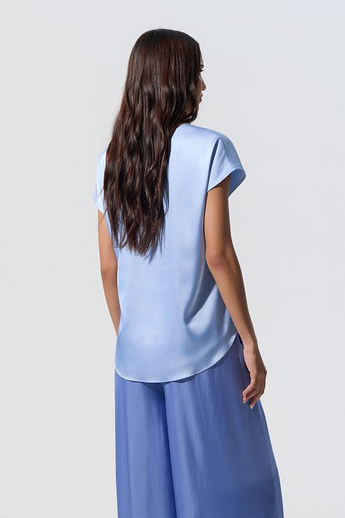 BSB Satin V-neck blouse