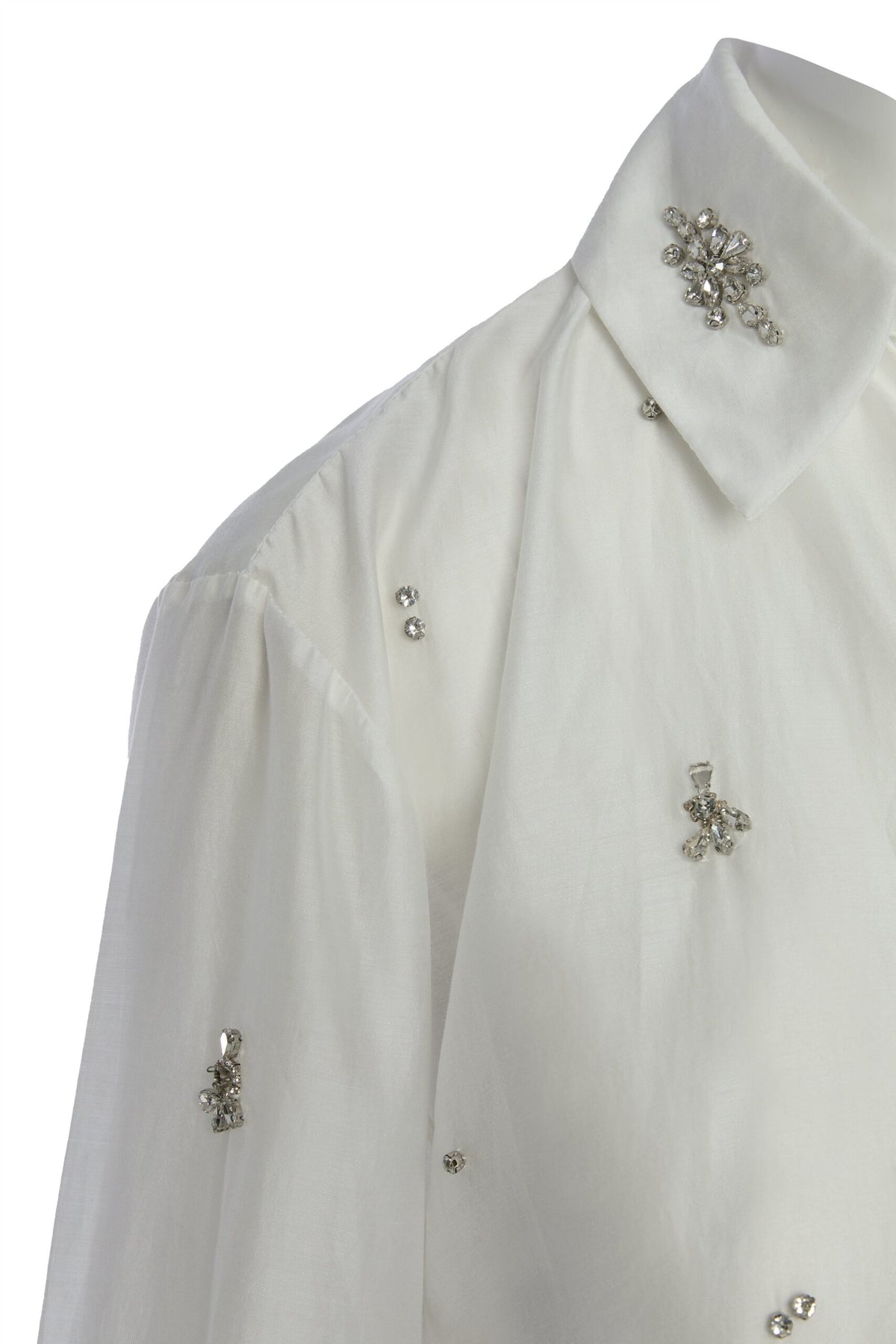 BSB Semi sheer shirt with rhinestones